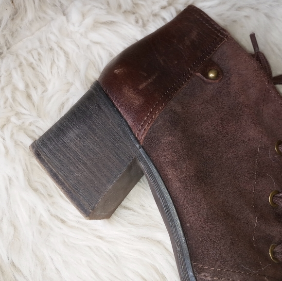 Combat boots leather - ankle boots with laces - Picture 5 of 16